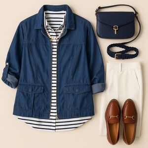 Torrid Denim Utility Jacket – Size 2 (2X / 18–20)